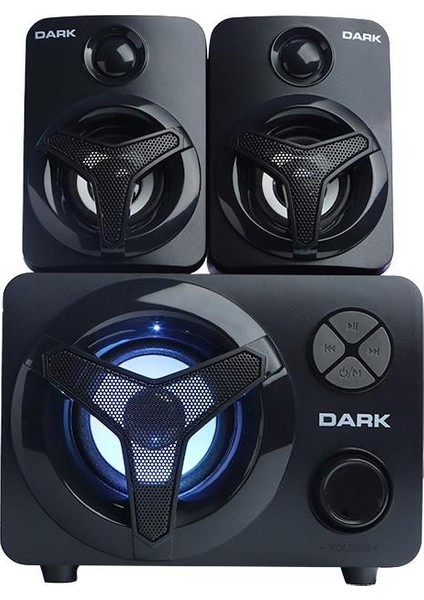 DK-AC-SP215 Total 11W Rms 2+1 USB Speaker
