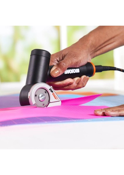 WX745.9 Makerx 20VOLT Profesyonel 38MM Kumaş, Deri, Karton Kesici (Akü Dahil Değildir)