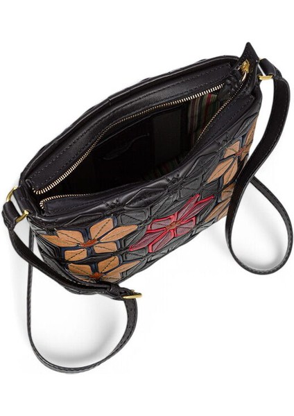 Lisa Siyah Deri/Renkli Kadın Çapraz Askılı Çanta 157 Lisa fırsatları