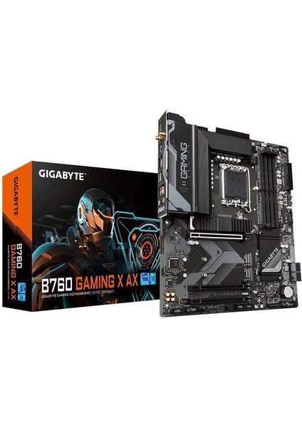 Gıgabyte B760 Gamıng x Ax Wıfı-6e Ddr5 HDMI Dp Pcıe 16X V5.0 1700P Atx