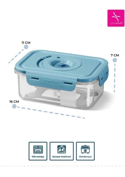 Seoul Taze Ürün Saklama Kabı 600 ml - 16 x 11 x 7 cm