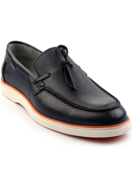 Lacivert Leather Erkek Loafer Ayakkabı E01054182440 fiyatları