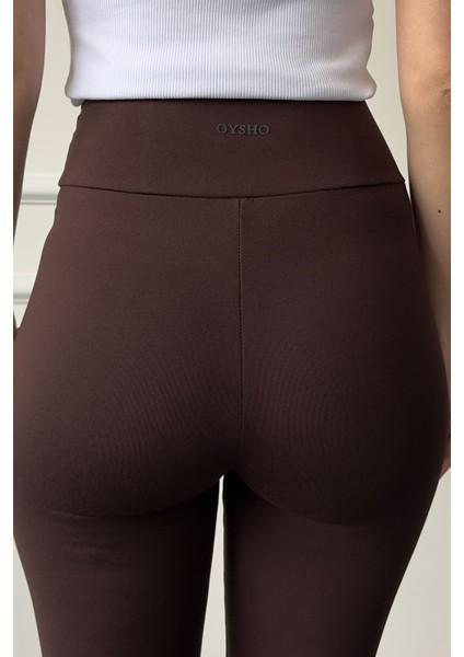 Yüksek Bel Orj Çelik Tayt- Koyu Kahve fiyatları