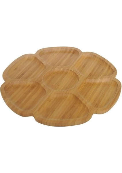 Pincho Delicado Bölmeli Çerezlik 32X32X1,7CM Kahvaltı Sunum Şık Tasarım 1 Adet