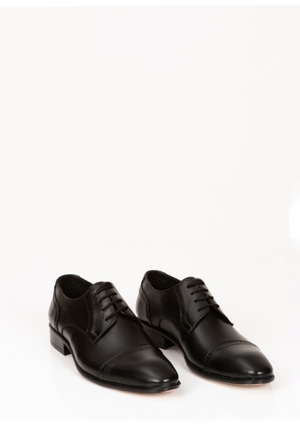 Deri Siyah Klasik Ayakkabı, Bağcıklı Siyah Şık Erkek Kundura, Tabanlı Damat Ayakkabısı modelleri