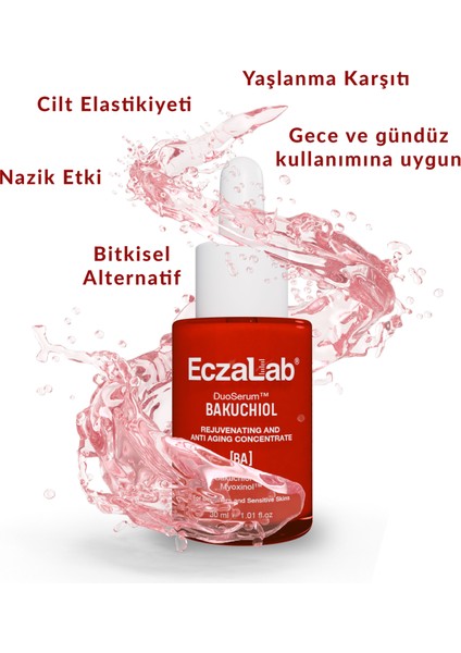 Renewage Bakuchiol (%1) Duoserum® | Hassas Ciltler için Bitkisel Retinol Alternatifi | Gece Onarım Cilt Serumu