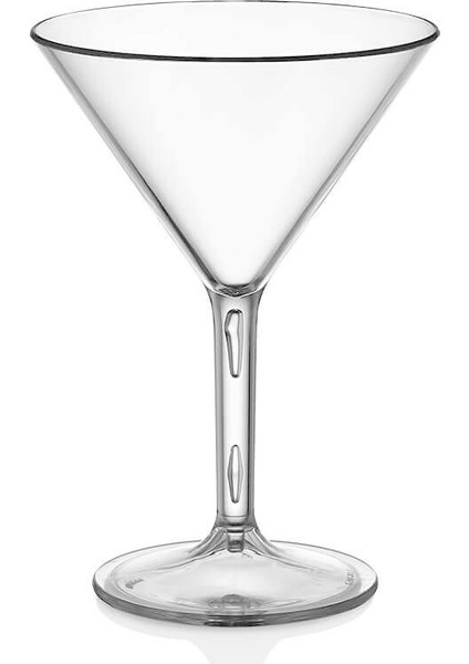 Kırılmaz ,çizilmez , Polikarbon Plastik Martini Bardağı 280 ml ( Dikkat : Cam Değildir. )