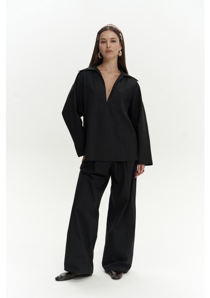 Blenham Siyah Gömlek Pantolon Takım