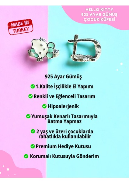 Zirkon Taşlı Kalp Gümüş Çocuk Küpe, 925 Ayar Gümüş Kız Çocuk Küpe, Çocuk Gümüş Küpe fiyatları