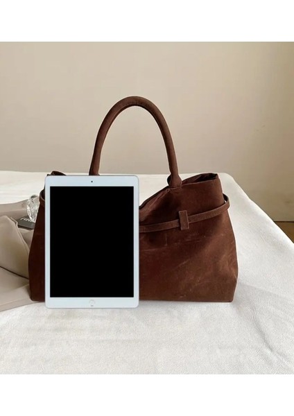 Suade Tote Omuz Çanta