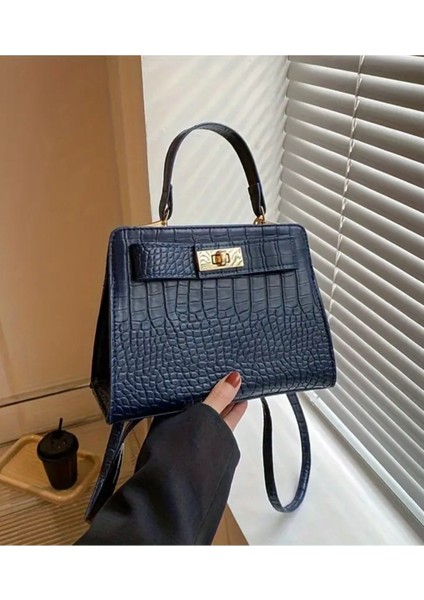 Kadın Çapraz Askı Moda Timsah Desen Çanta