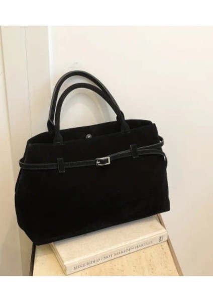 Suade Tote Omuz Çanta