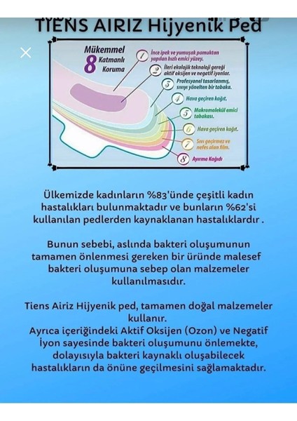 Hijyenik Kafın Pedi Gündüz 10'lu modelleri