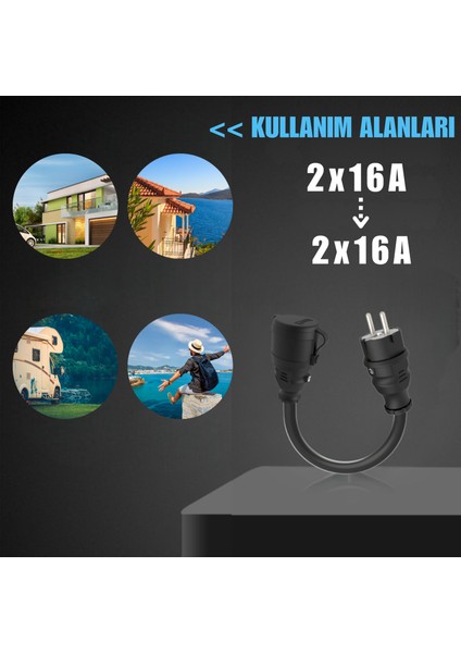 5 Metre Taşınabilir Ev Tipi Şarj Cihazları Için Uzatma Kablosu