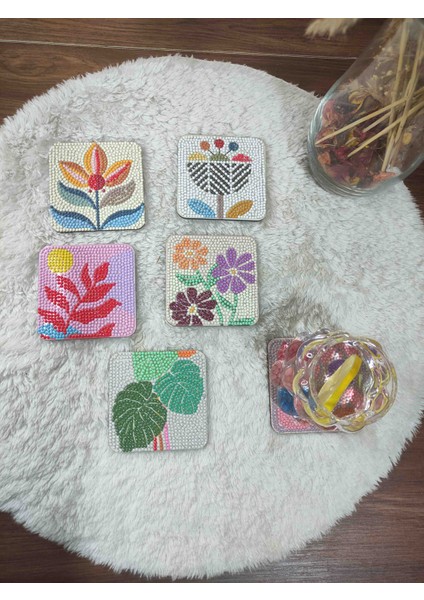 Çiçek Temalı Elmas Boyama Seti