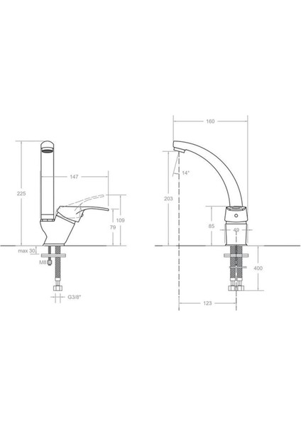 Kare Luxury Mix Lavabo Bataryası (Kısa Borulu) fiyatları
