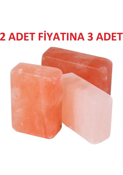 (2 Değil Tam 3 Adet) Doğal Mineralli Himalaya Kaya Tuz Sabunu