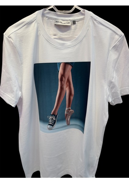 Kadın Renkli Bale Dans Baskılı Regular T-Shirt