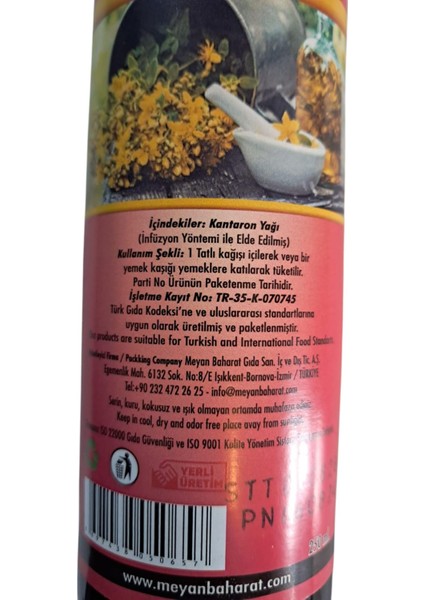 Kantaron Yağı 250ML.