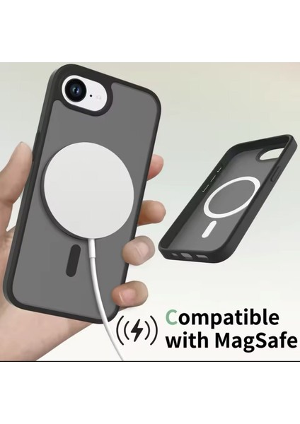 Apple iPhone 16E 2025 Için Ultra Ince Magsafe Uyumlu Kılıf - Tpu/pc Ipeksi Pürüzsüz Dokunmatik Kablosuz Şarj Darbeye Dayanıklı Kapak