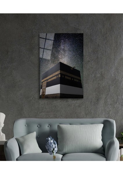 Kabe Kutsal Topraklar Dini Islami Cam Tablo 4 mm Cam fiyatları