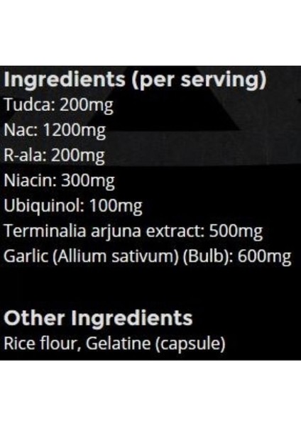 On Cycle Pct Complete (Nac+Tudca+Alpha Lipoic+Garlic+Niacin) 180 Caps