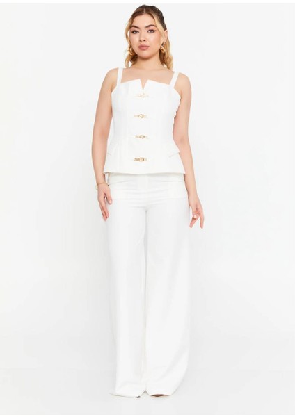 2 Parça Takım Bluz Pantalon