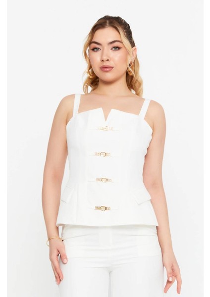 2 Parça Takım Bluz Pantalon