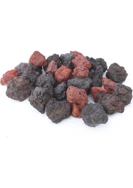 KARIŞIK Ponza Taşı Volkanik Cüruf 25-50MM 5LT Saksı Bahçe Akvaryum Teraryum Peyzaj Ponzası