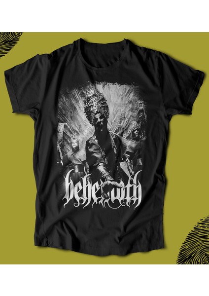 ''behemoth‘ ‘ Baskılı 'regular-Fit' Unisex Tişört
