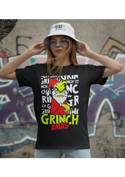 ' The Grinch – Xmass‘ Baskılı 'regular-Fit' Unisex Tişört