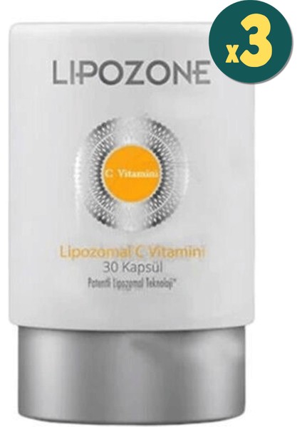 Lipozomal C Vitamini 30 Kapsül 3 Adet