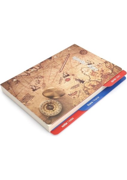 2025 Organizer Ajanda Yedeği 4 Delikli A5 Tarihli Çizgili Blok Ivory Kağıt 15X21 cm