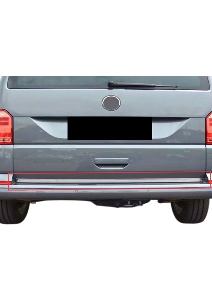 Vw T6 Transporter 2015-2020 Arası Krom Bagaj Alt Çıtası P.çelik