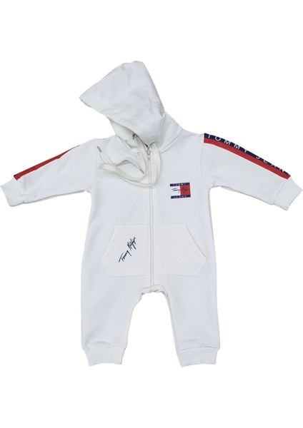 Baby Marka Tomm Desen Kapşonlu Tulum Unisex 6-24 Ay