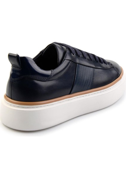 Lacivert Leather Erkek Sneaker E01901542641 modelleri