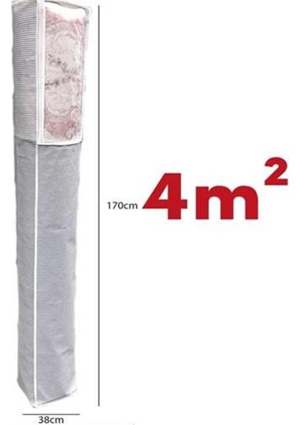 Pencereli Halı Hurcu Toz Geçirmez Sağlam Dayanıklı Hurç Organizer 6m²