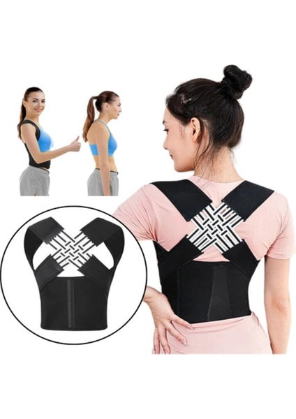 Sırt Duruş Düzeltici Korse Sırt Ağrı Kemeri Ayarlanabilir Dik Durma Kemeri Ofis Ev Spor Günlük Korse