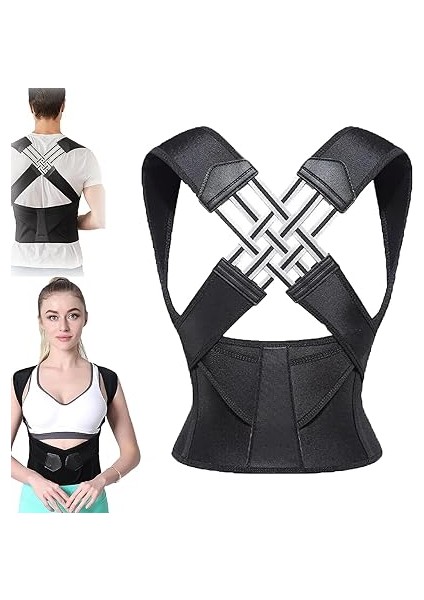 Sırt Duruş Düzeltici Korse Sırt Ağrı Kemeri Ayarlanabilir Dik Durma Kemeri Ofis Ev Spor Günlük Korse