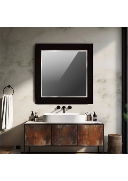 Dekorarif Desenli Kare Duvar Aynası 168