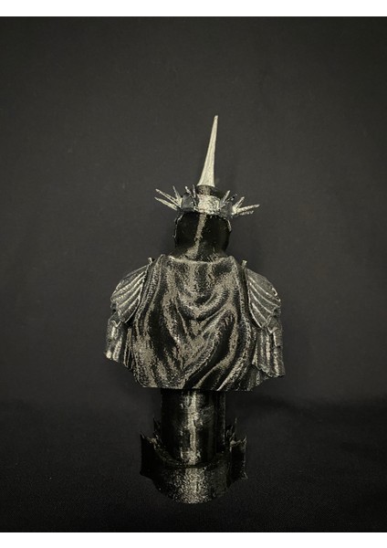 Sauron Büstü – Masaüstü Tipi El Yapımı Koleksiyon Heykeli (3d Baskı)