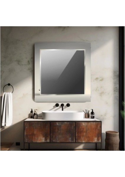 Dekorarif Desenli Kare Duvar Aynası 178