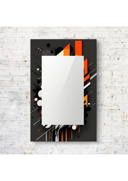 Dekorarif Desenli Dikdörtgen Duvar Aynası 10