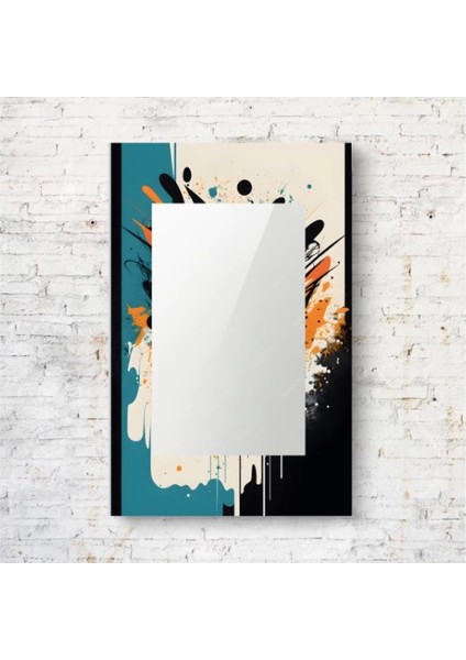 Dekorarif Desenli Dikdörtgen Duvar Aynası 8