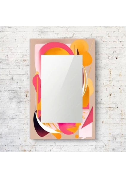 Dekorarif Desenli Dikdörtgen Duvar Aynası 3