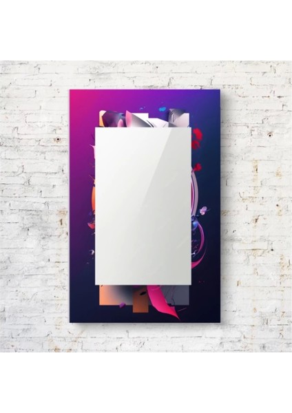 Dekorarif Desenli Dikdörtgen Duvar Aynası 4