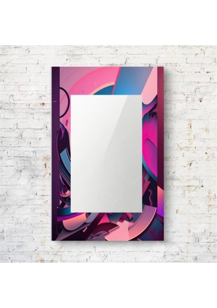 Dekorarif Desenli Dikdörtgen Duvar Aynası 26