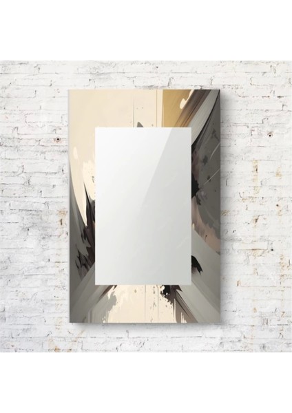 Dekorarif Desenli Dikdörtgen Duvar Aynası 50