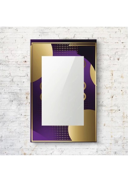 Dekorarif Desenli Dikdörtgen Duvar Aynası 27