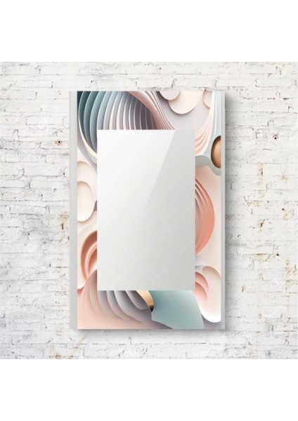 Dekorarif Desenli Dikdörtgen Duvar Aynası 83